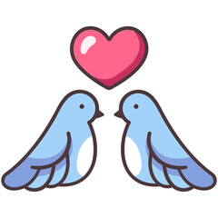 love bird icon