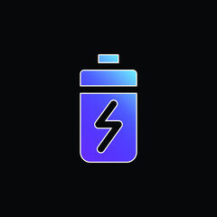 Battery blue gradient vector icon