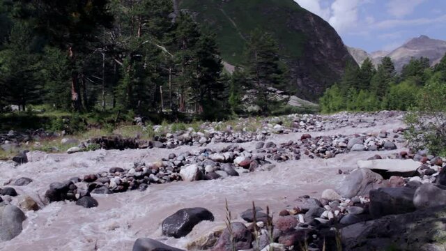 asia, azau, baksan, baksan river, blue, caucasus, caucasus mountains, Elbrus, europe, kabardino-balkaria, landscape, mountain, natural, nature, outdoor, park, river, rock, Russia, summer, sunny, touri