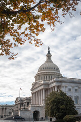 Vue sur le Capitole de Washington D.C. avant les élections de 2020.