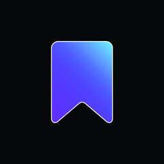 Bookmark blue gradient vector icon