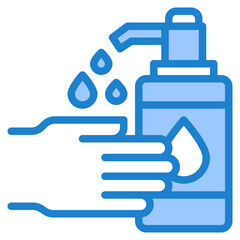 Obraz premium hygiene blue style icon