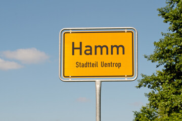 Ortstafel, Hamm, Stadtteil Uentrop, Siegenbeckstr.