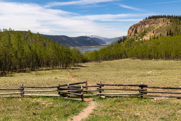 fence in the mountains