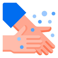 handwash flat style icon