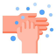 handwash flat style icon