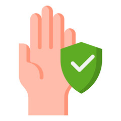 protect flat style icon