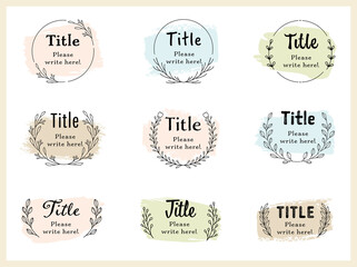 ボタニカルシンプルフレーム