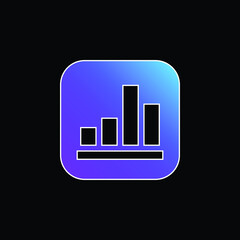 Apple blue gradient vector icon