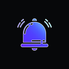 Bell blue gradient vector icon