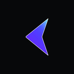 Arrow Pointing Left blue gradient vector icon