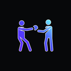 Basketball Player blue gradient vector icon