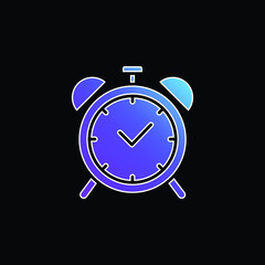Alarm blue gradient vector icon