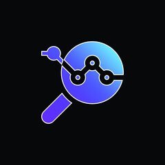 Analytics blue gradient vector icon
