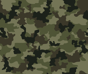 Abstract military camouflage, vector texture, clothing pattern. Army uniform.