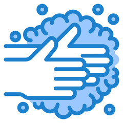 hygiene blue style icon