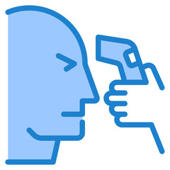 Obraz premium scan blue style icon