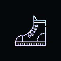 Boot blue gradient vector icon