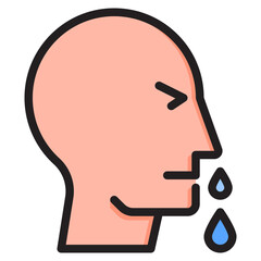 cold color line style icon