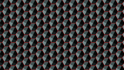grey and red hexagons modern background illustration abstract 