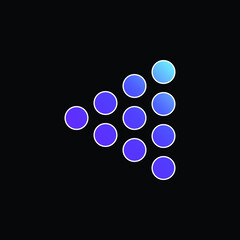 Bowling Pins blue gradient vector icon