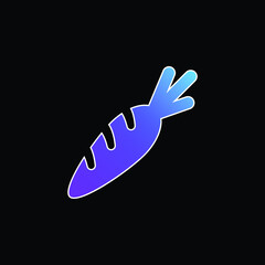 Big Carrot blue gradient vector icon