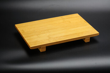 Wooden board for kitchen isolated