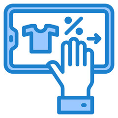 mobilephone blue style icon