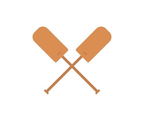 design about paddle icon illustration