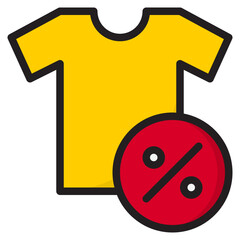 discount color line style icon