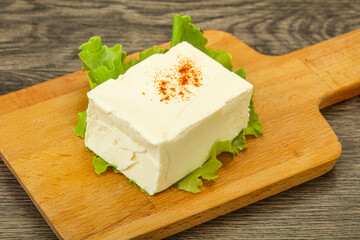 Greek traditional soft feta cheese
