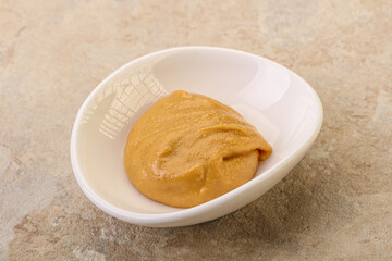 Peanut butter in the bowl
