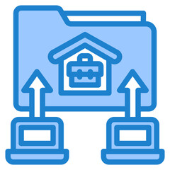 home blue style icon