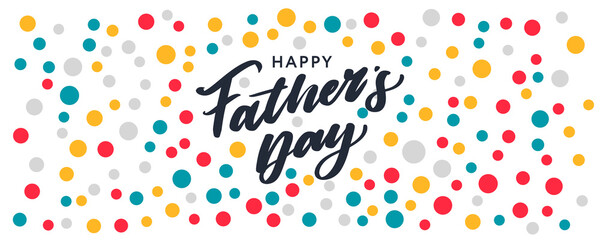 Happy father's day. Lettering. Banner Sale Brush text pattern vector