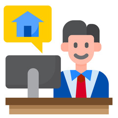 office flat style icon