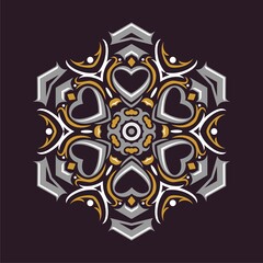 Modern mandala art vector design with a beautiful mix of colors, suitable for all advertising design needs, both for business card designs, banners, brochures and others.
EPS format files