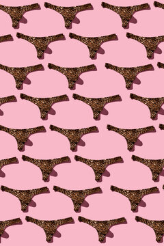 leopard thongs mosaic