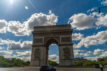 Fototapeta na wymiar Arc de Triomphe, Paris, France. One of Paris many landmarks
