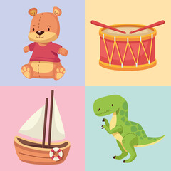 four toys icons