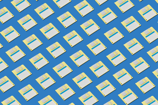 Pattern of floppy discs