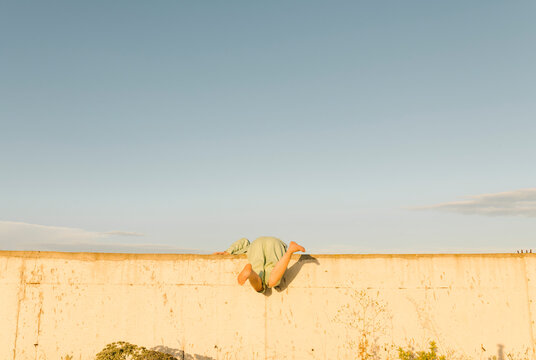 woman on the wall