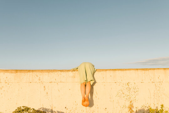 woman on the wall
