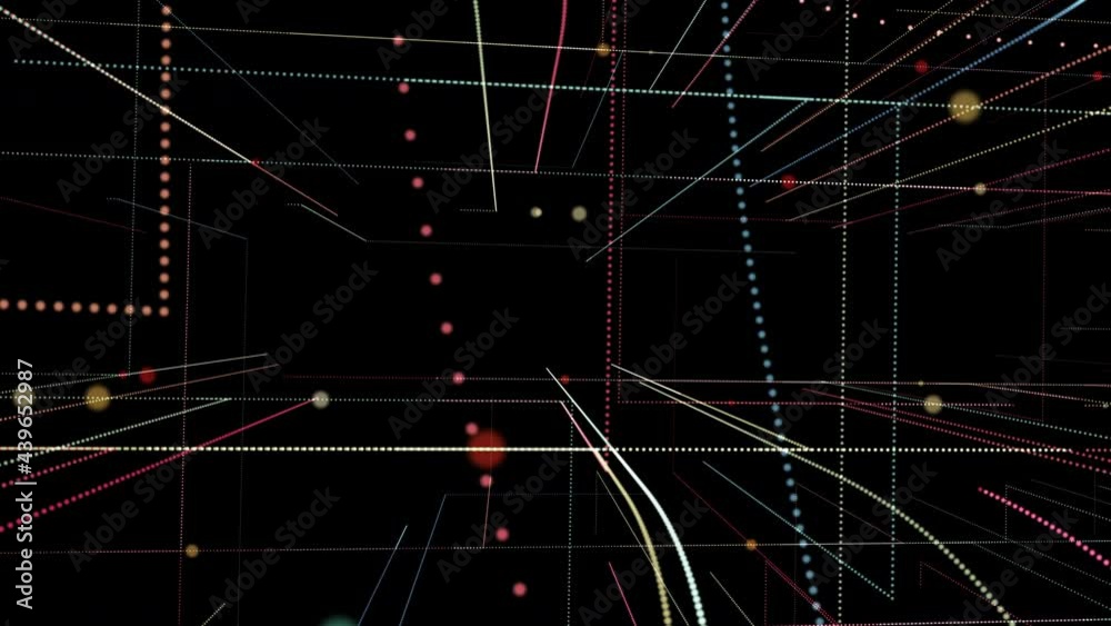 Wall mural abstract background with lights and lines