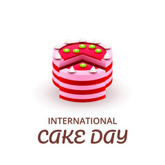 Abstract World Cake Day Black Background Vector Design Style For Poster Or Postcard Banner Cards