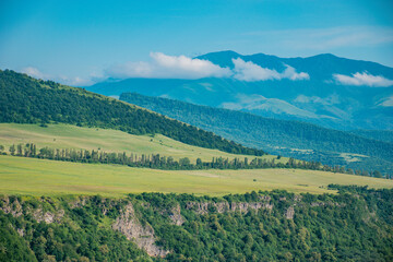Obraz premium landscape with mountains in summer