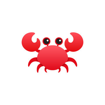 recommend clip art: Vector isolated cute tiny crab