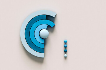 blue Financial charts on grey background