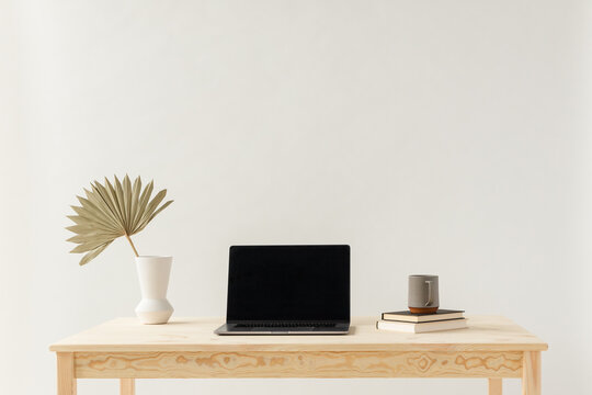 Minimal Desk with Computer