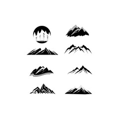 rocky mountain vector illustration