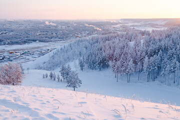 winter landscape in Siberia